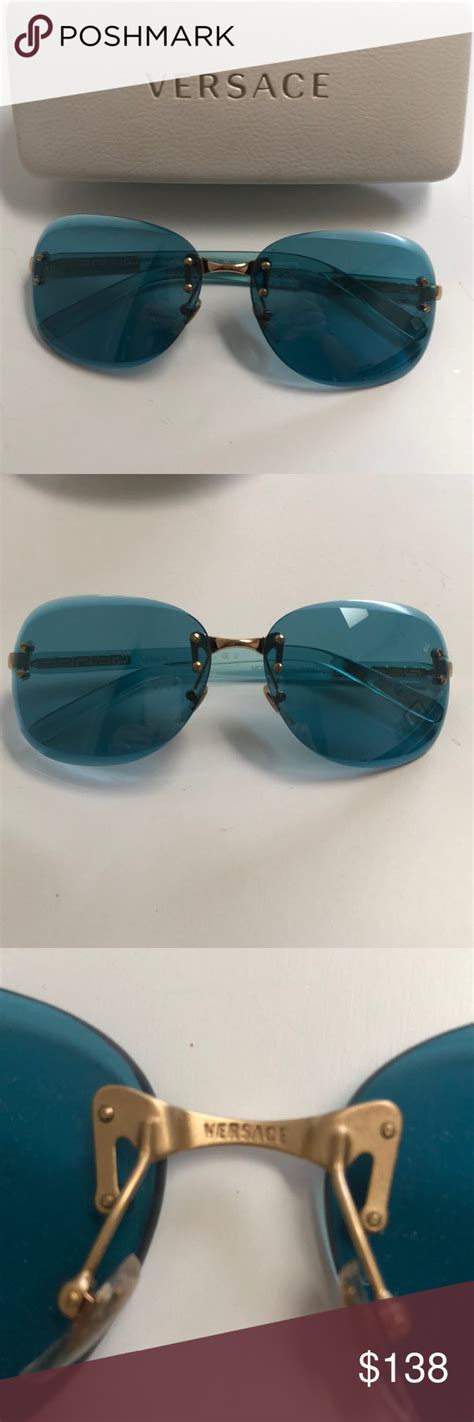 versace sunglasses teal|Versace Sunglasses .